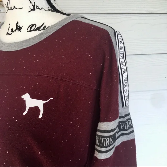 🔴 4 for $25 PINK Victoria’s Secret Raglan Tee - Picture 3 of 5